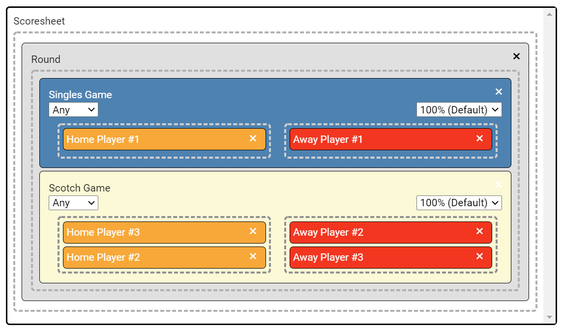 Singles and Doubles Game Types